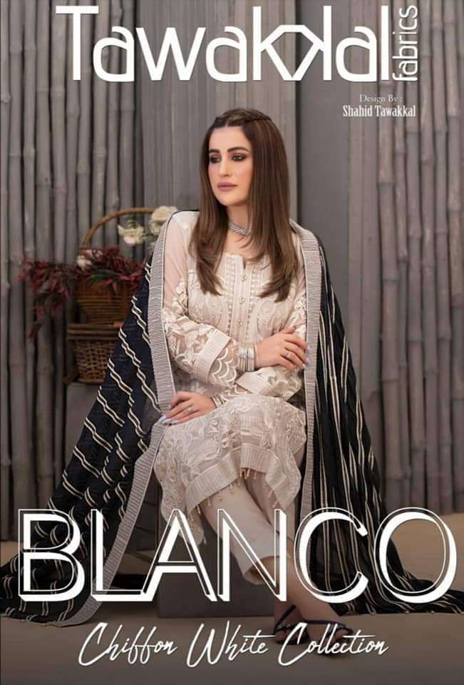 BLANCO CHIFFON WHITE SERIES BY TAWAKKAL